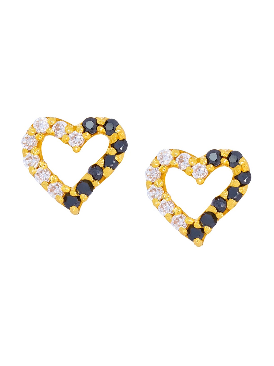 

BHIMA Love One Side Stone 22KT Gold Earrings-0.97gm