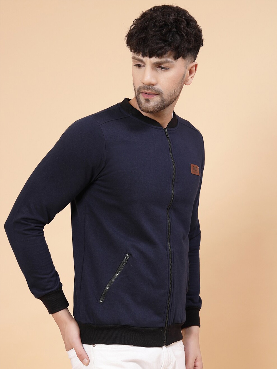 

Rigo Round Neck Fleece Sweatshirt, Navy blue