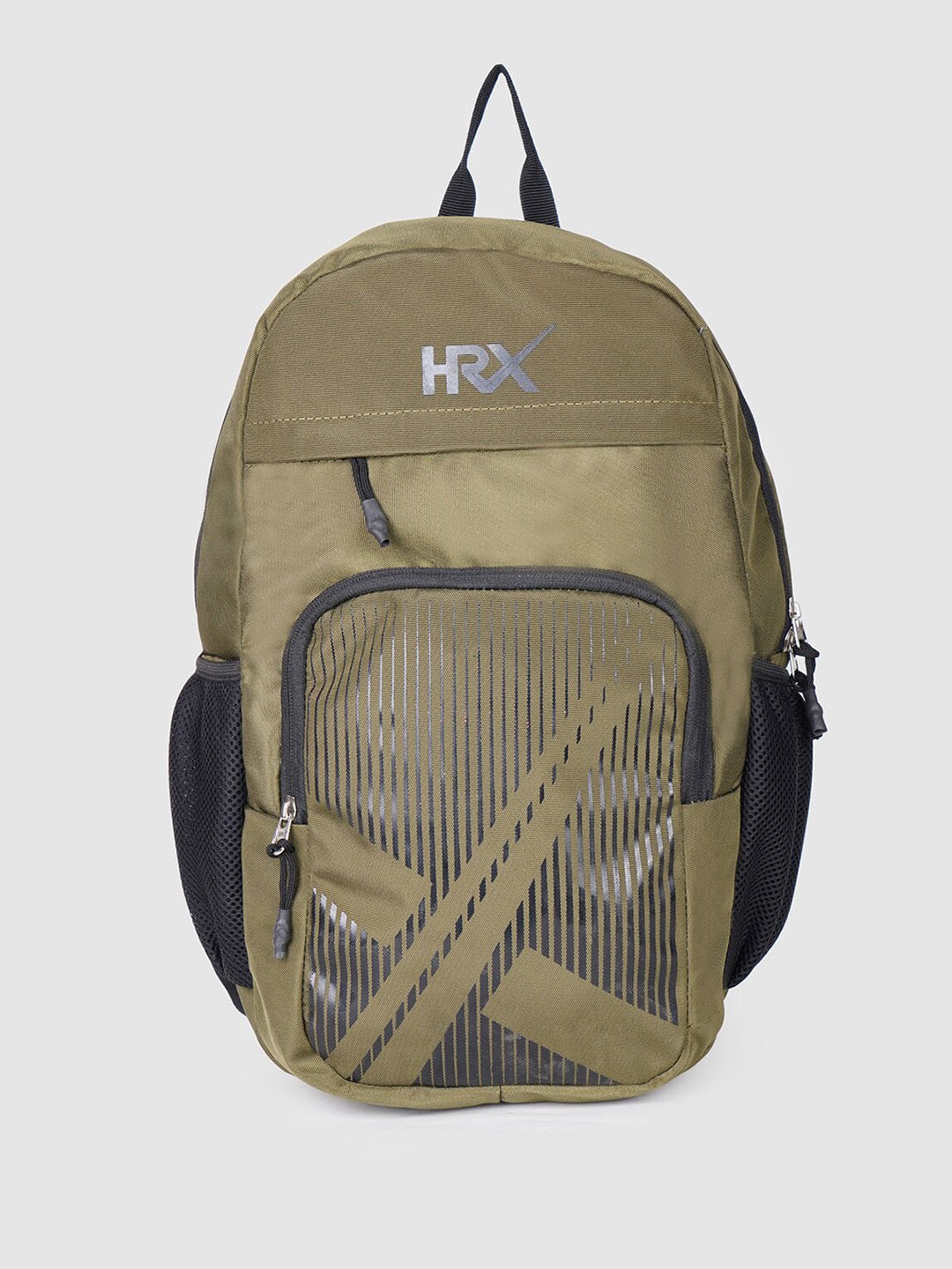 

HRX by Hrithik Roshan Brand Logo Printed Backpack With ClimaCool 30 L, Olive