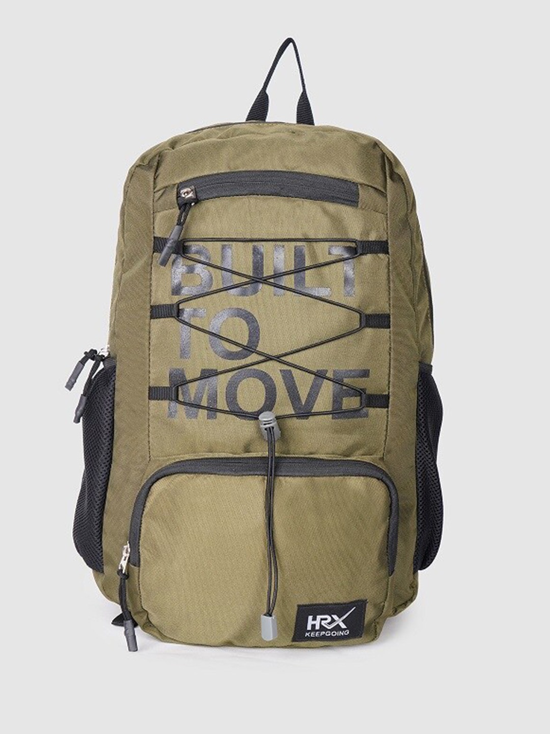 

HRX by Hrithik Roshan Brand Logo Printed Backpack With ClimaCool 30 L, Olive