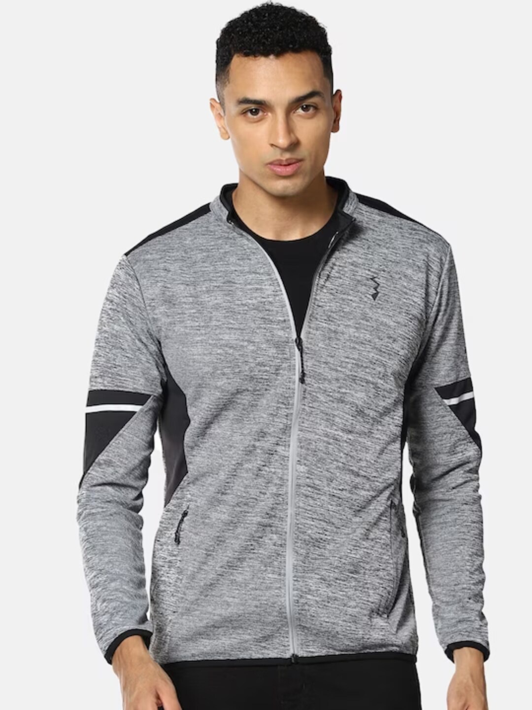 

Campus Sutra Windcheater Sporty Jacket, Grey
