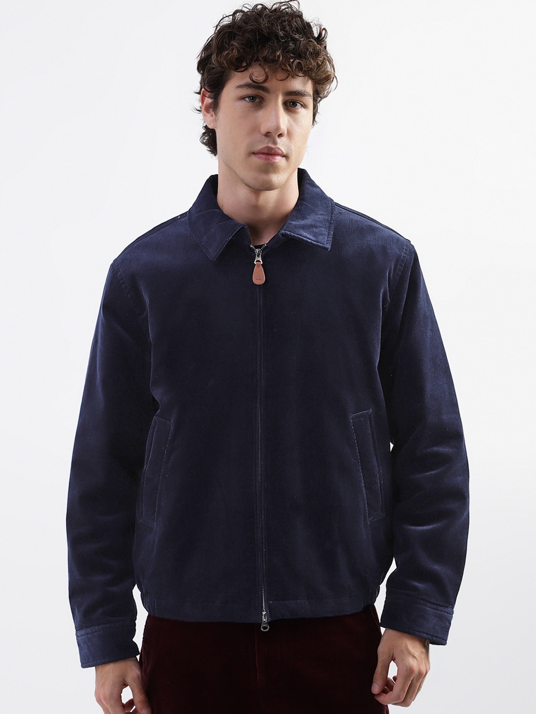 

GANT Spread Collar Windcheater and Water Resistant Tailored Jacket, Navy blue