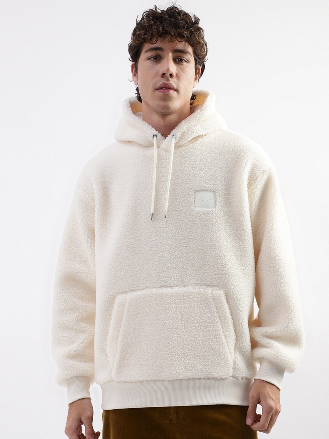 

GANT Hooded Long Sleeves Pullover, Cream