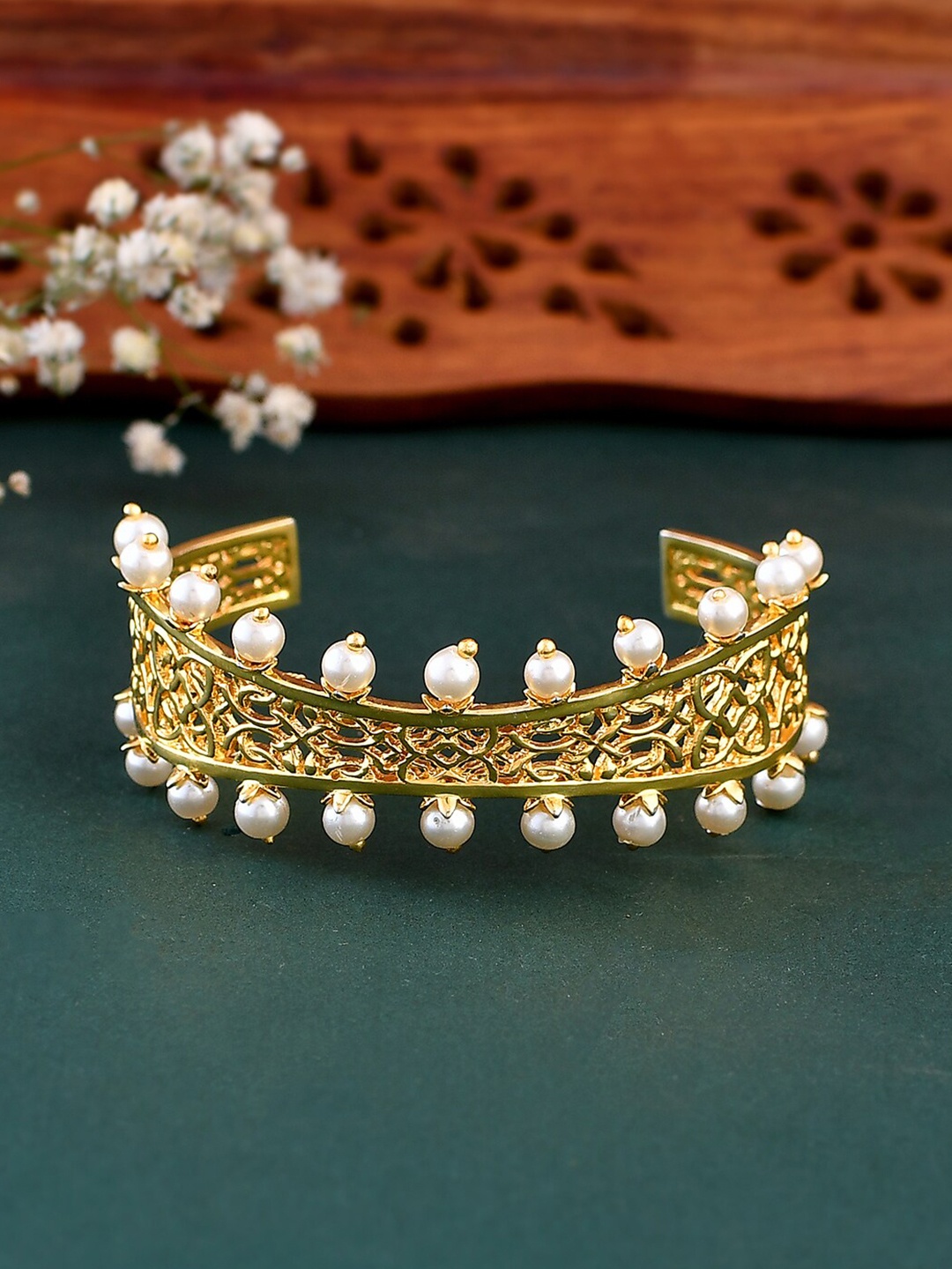 

Voylla Gold-Plated Cuff Bracelet