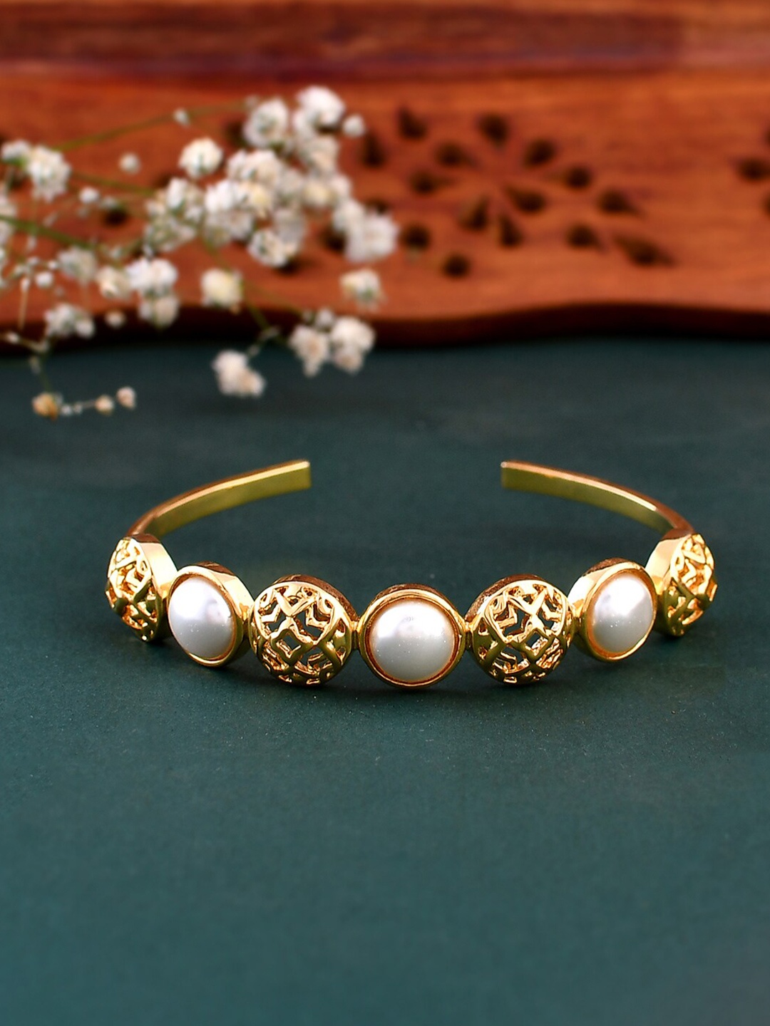

Voylla Gold-Plated Cuff Bracelet