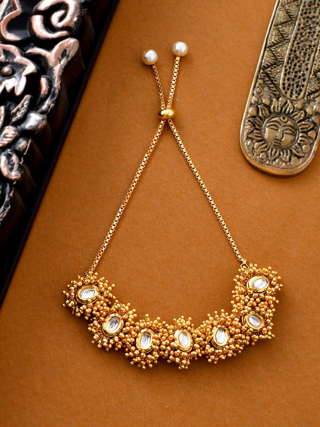

Voylla Gold-Plated Charm Bracelet