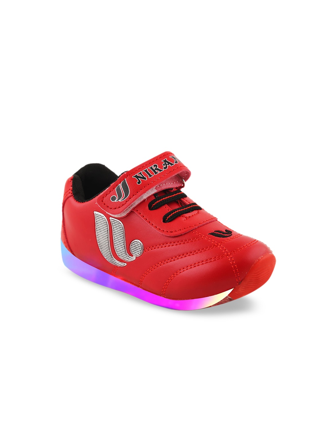 

BAESD Kids Lightweight LED Comfort Insole Sneakers, Red