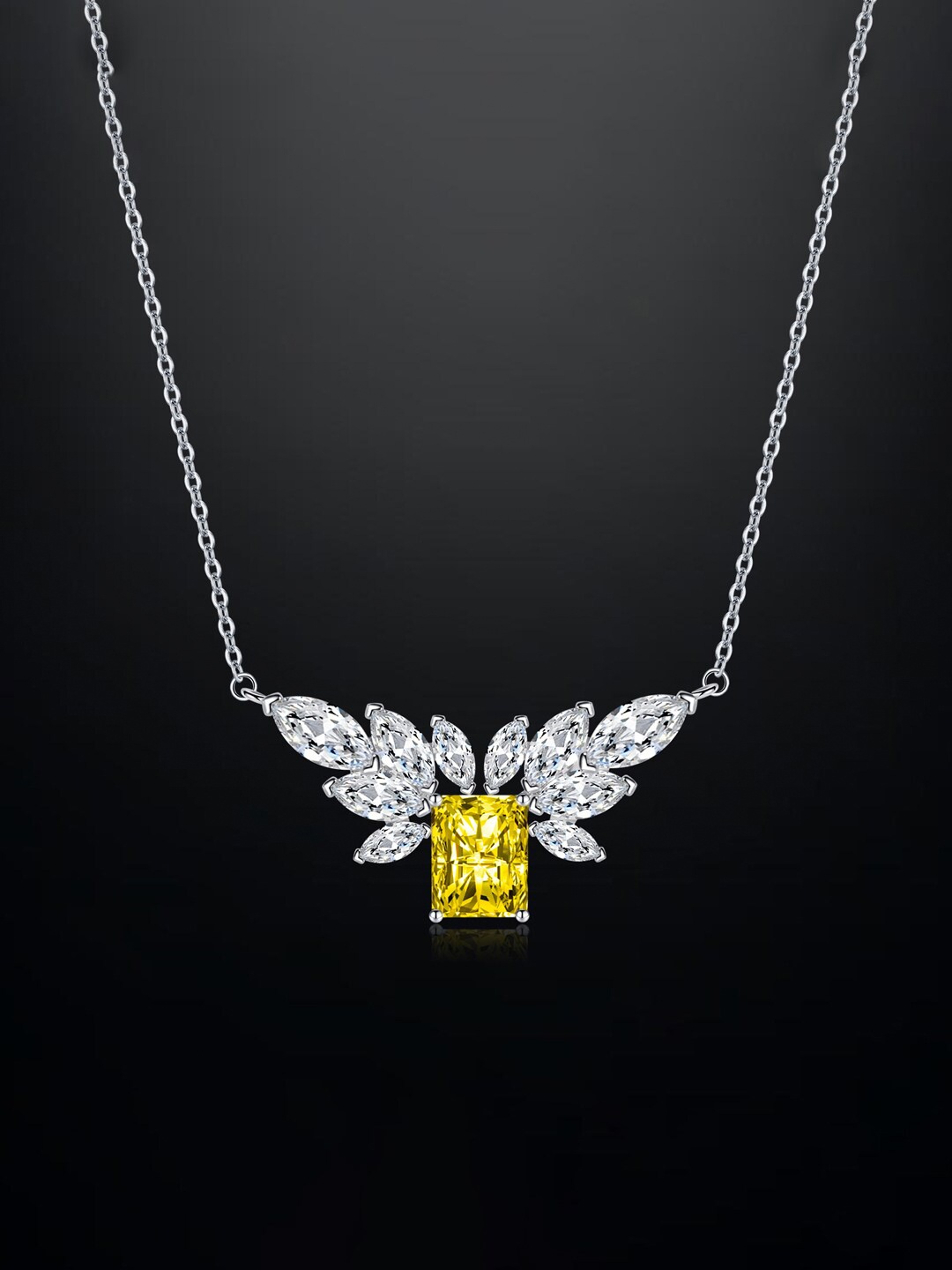 

Designs & You Brass Silver-Plated Necklace