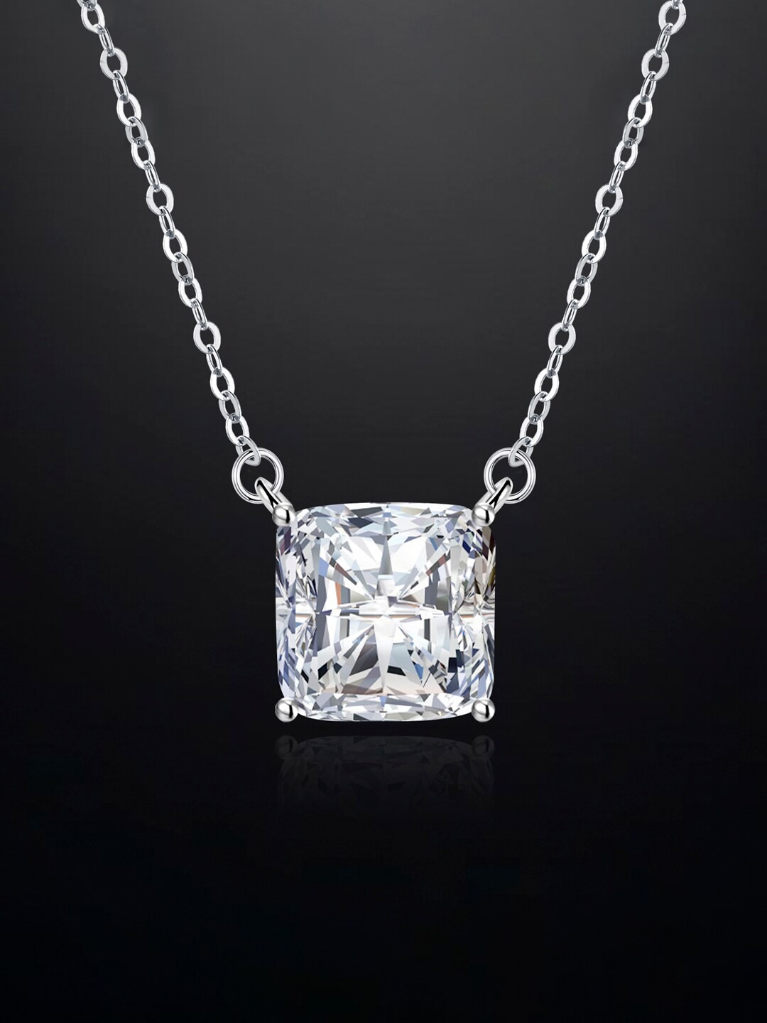

Designs & You Silver Plated Cubic Zirconia Studded Chain