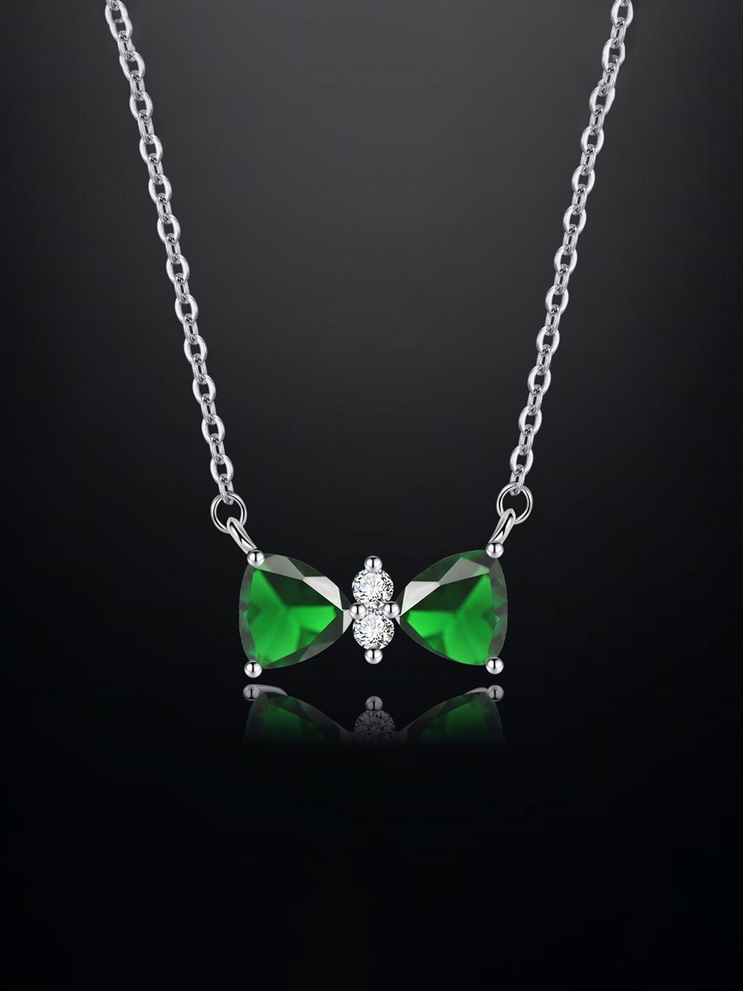 

Designs & You Silver Plated Cubic Zirconia Studded Chain