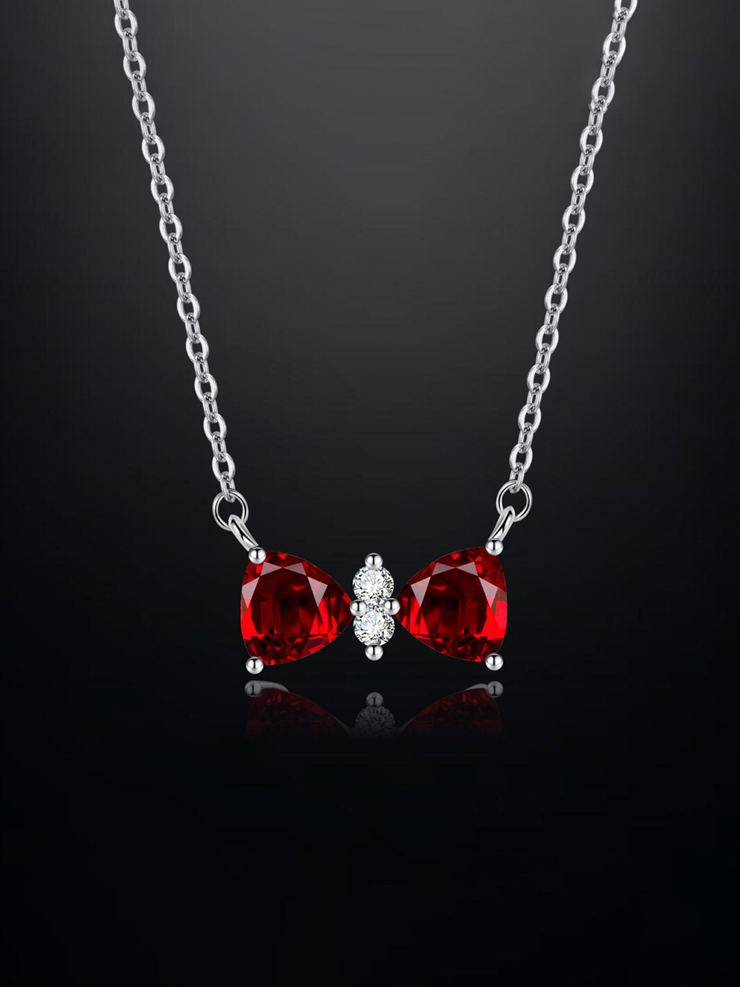 

Designs & You Brass Cubic Zirconia Silver-Plated Chain