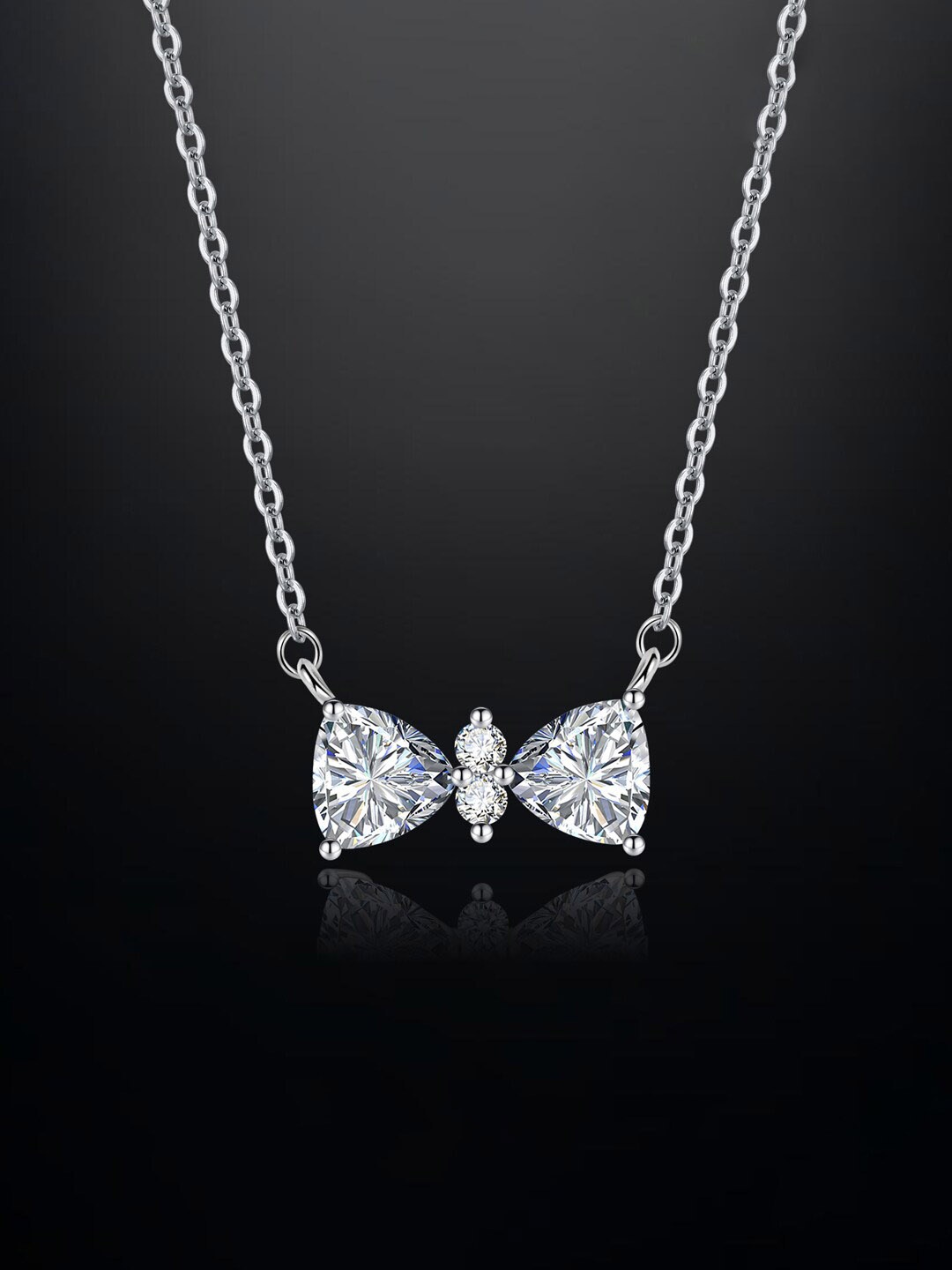 

Designs & You Silver Plated Cubic Zirconia Studded Chain