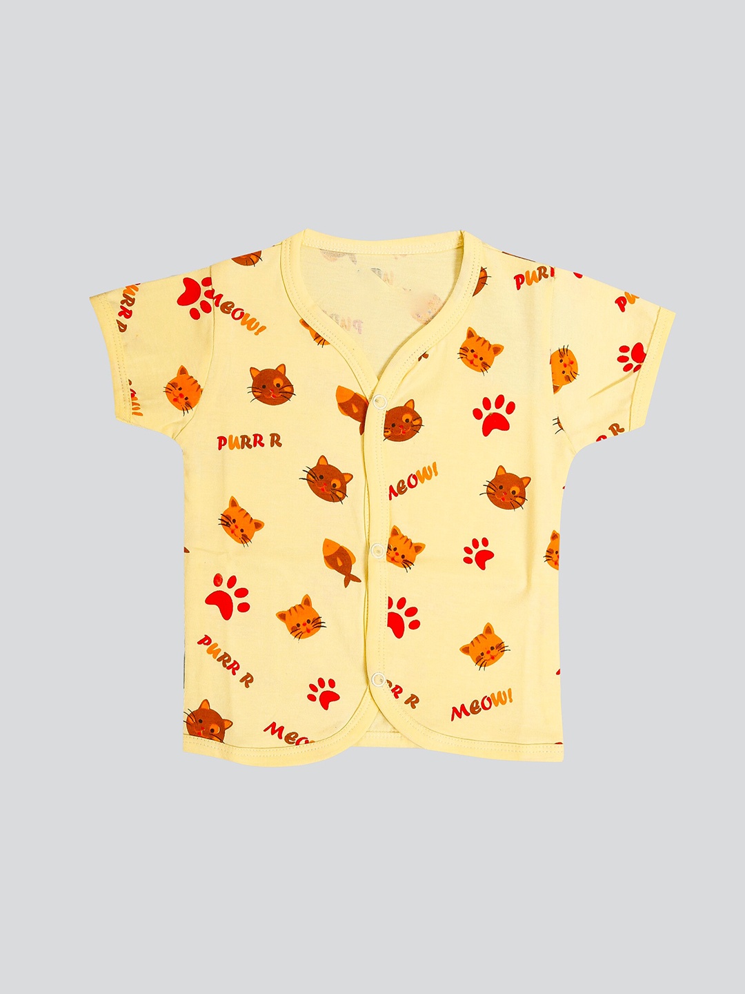 

Mojua Kids Conversational Printed Bio Finish Cotton T-shirt, Yellow