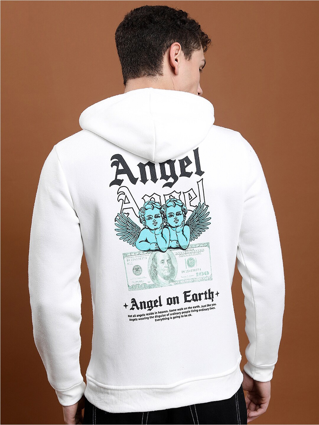 

KETCH Graphic Printed Hooded Pullover Sweatshirt, White