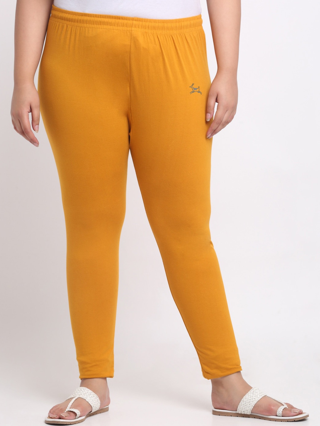 

Trend Level Plus Size Mid-Rise Slim-Fit Ankle-Length Leggings, Mustard