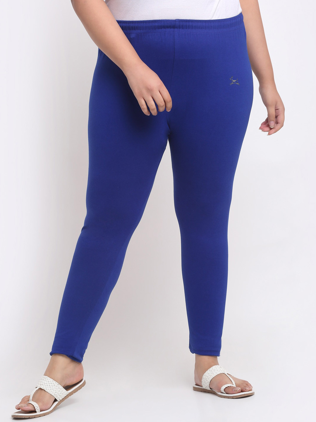 

Trend Level Women Plus Size Mid-Rise Slim-Fit Ankle Length Leggings, Blue