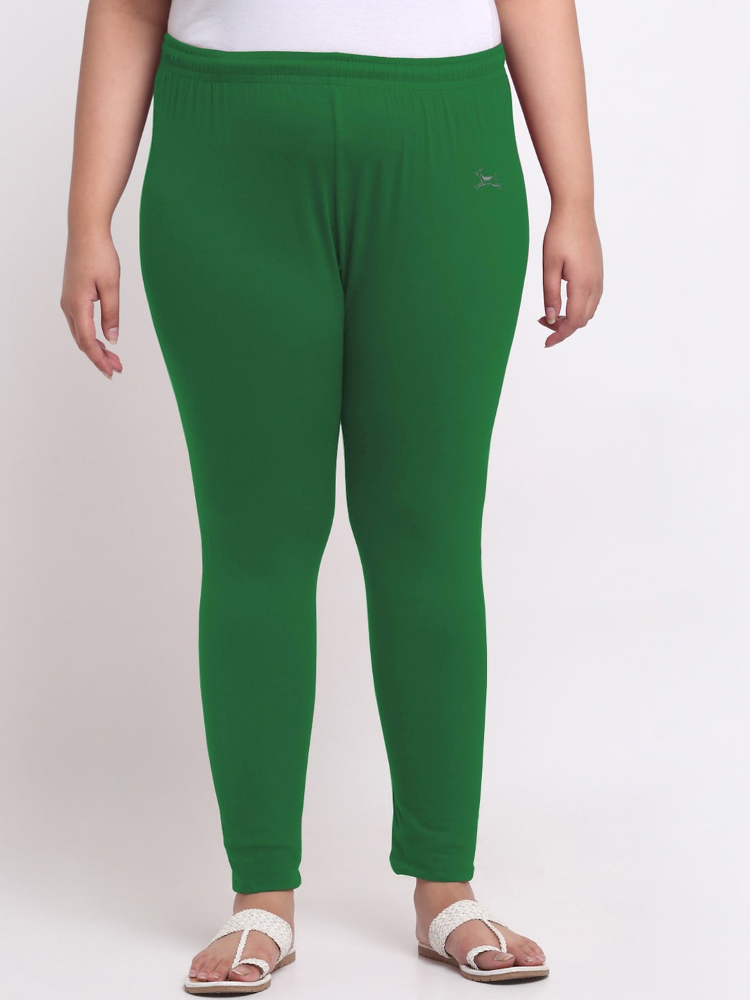

Trend Level Plus Size Mid-Rise Slim-Fit Ankle-Length Leggings, Green