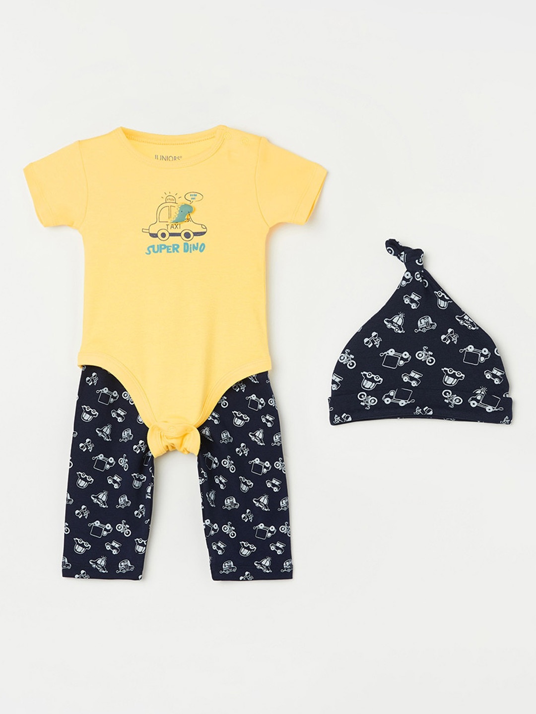 

Juniors by Lifestyle Infant Boys Pure Cotton Coordinate Set, Yellow