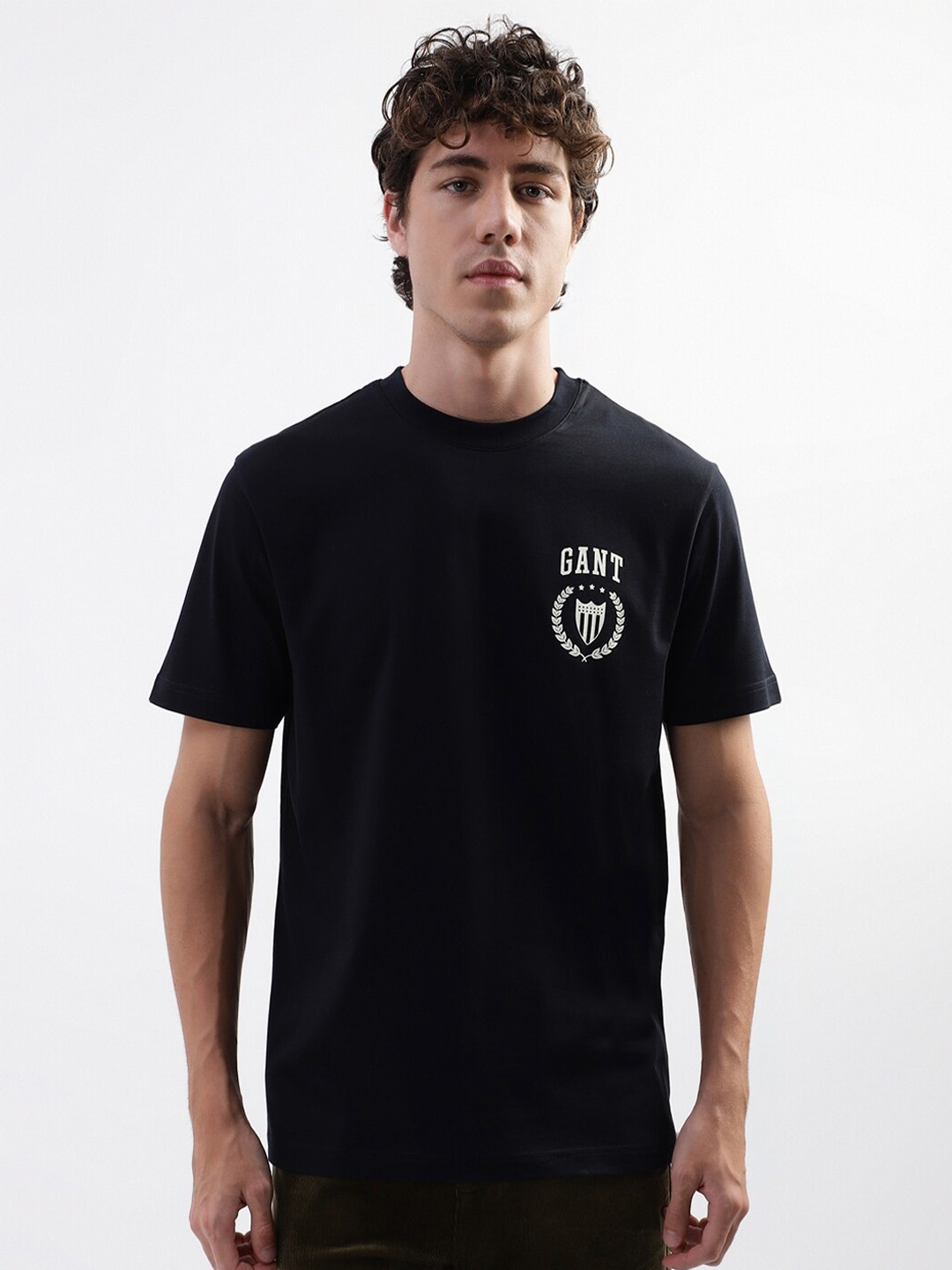 

GANT Pure Cotton Relaxed Fit T-shirt, Black