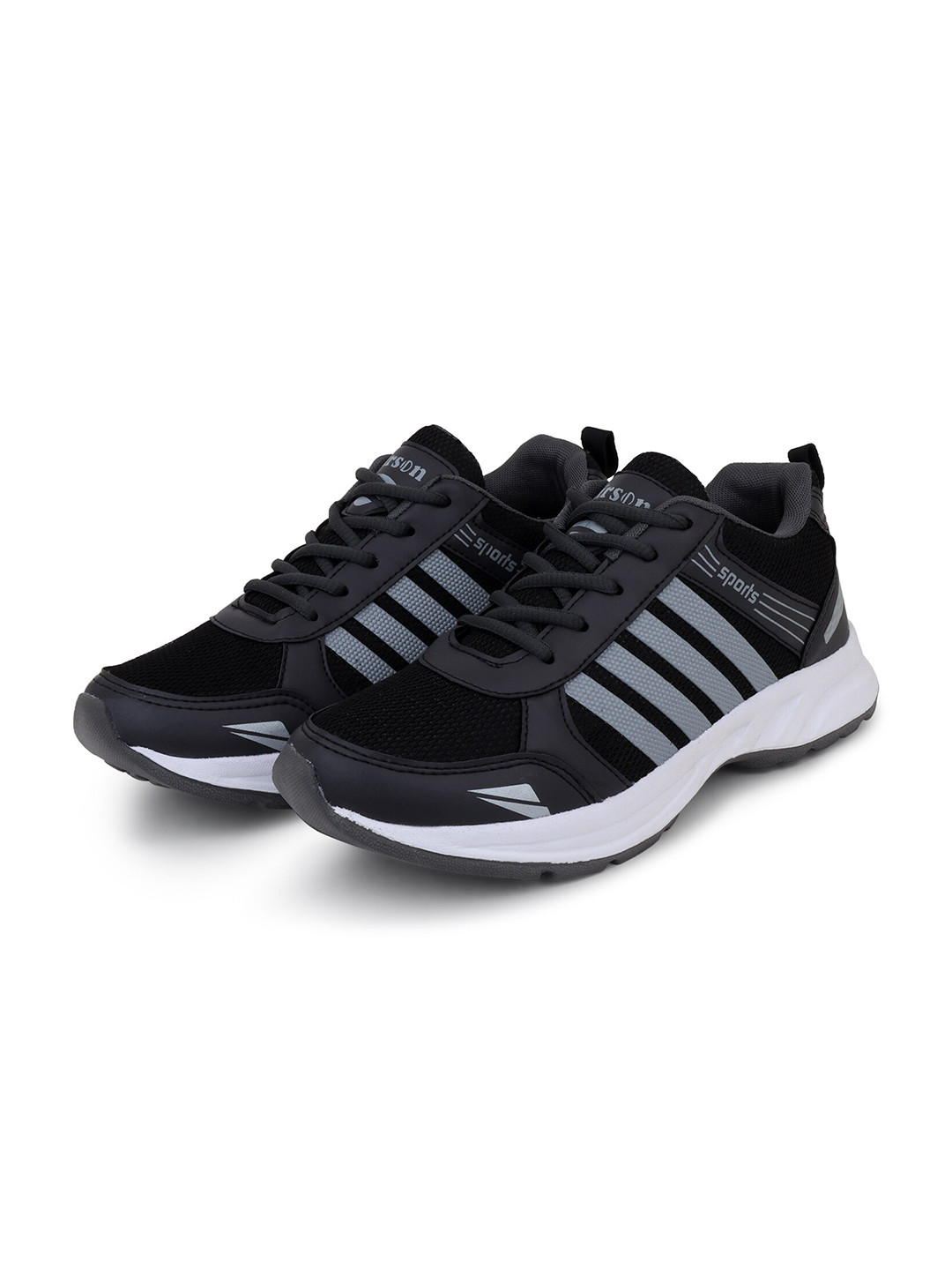 

Airson Men Mesh Memory Foam Running Shoes, Black