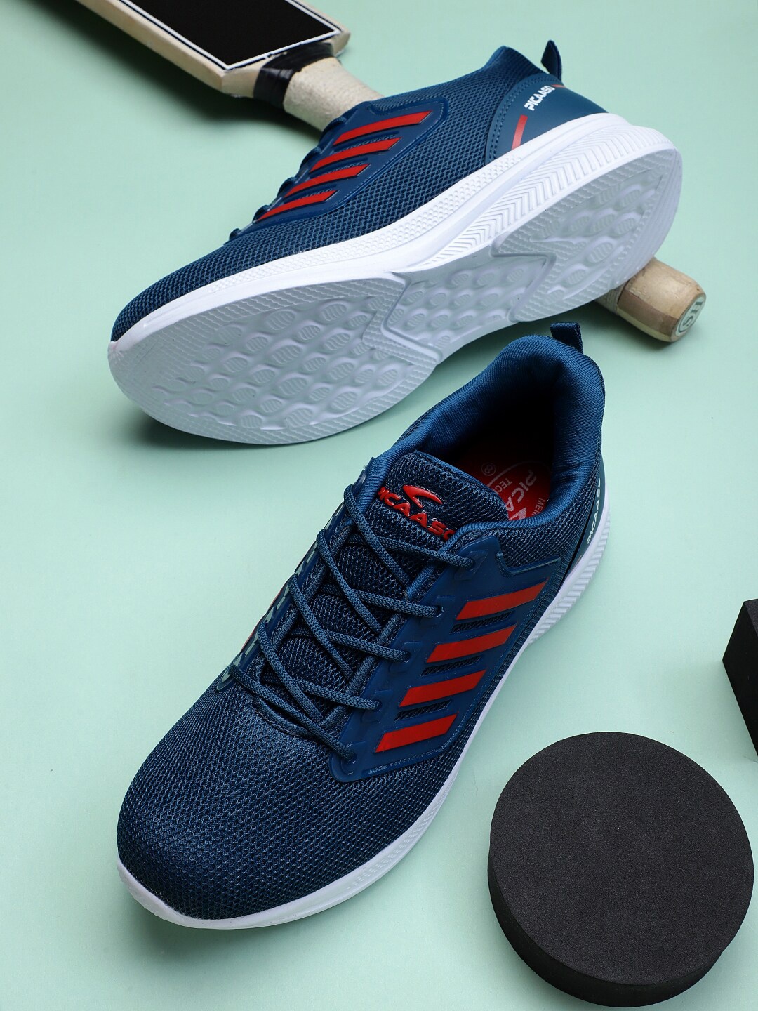 

Airson Men Mesh Memory Foam Running Shoes, Navy blue