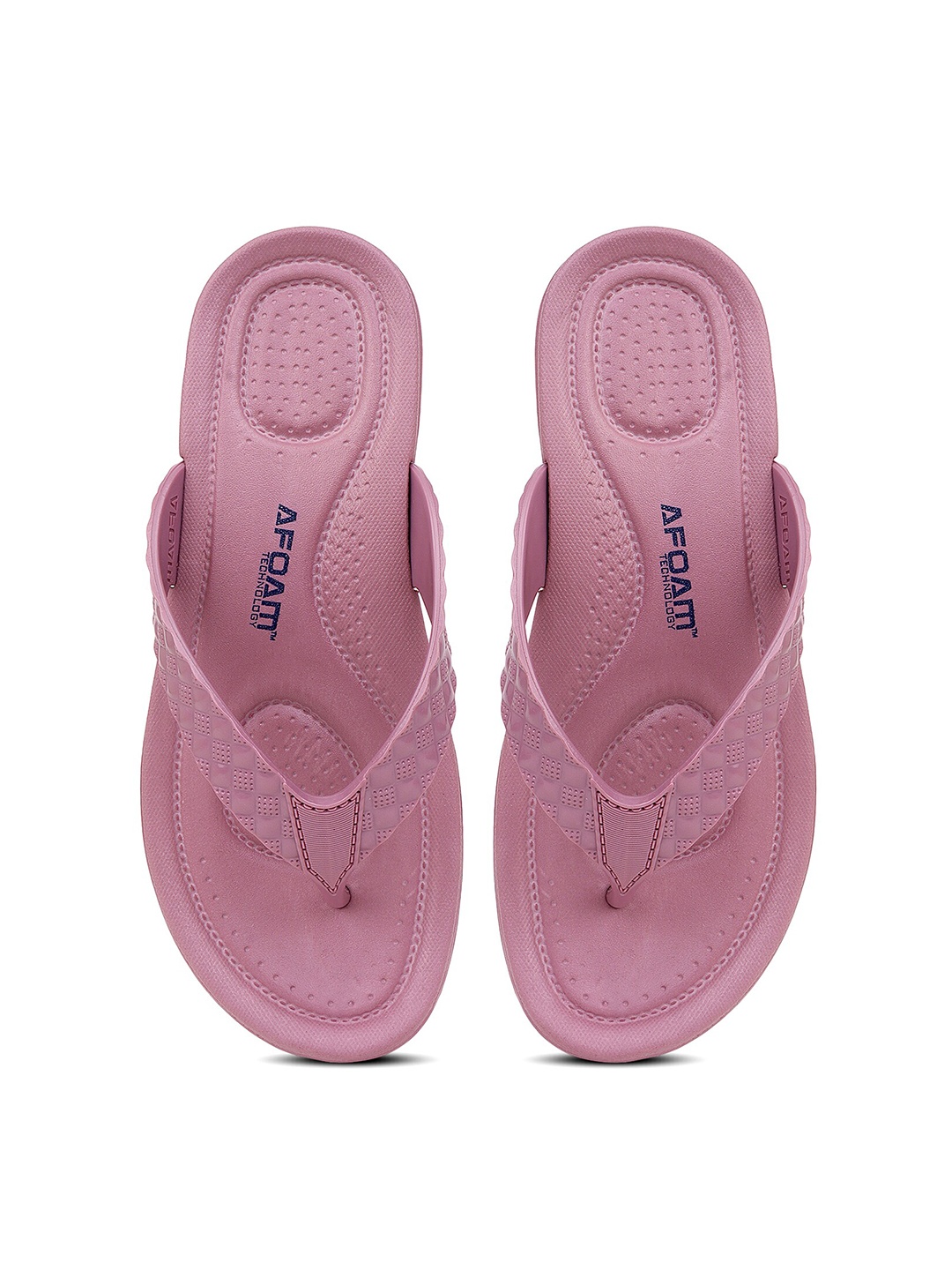 

Airson Women Textured Thong Flip-Flops, Pink