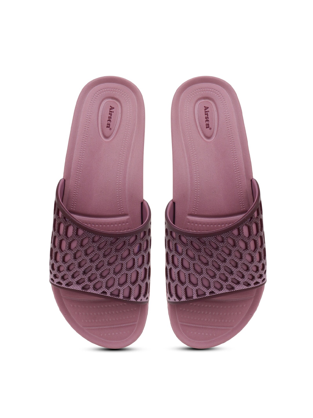 

Airson Women Printed Cut-Out Detail Sliders, Pink