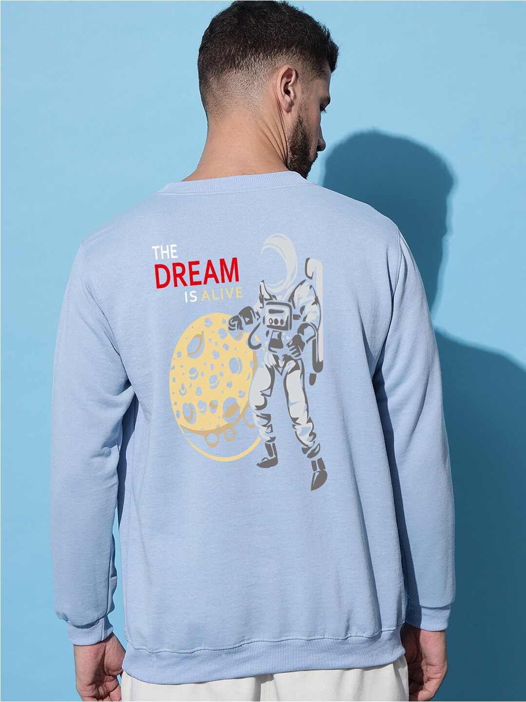 

Imsa Moda Graphic Printed Long Sleeves Sweatshirt, Blue