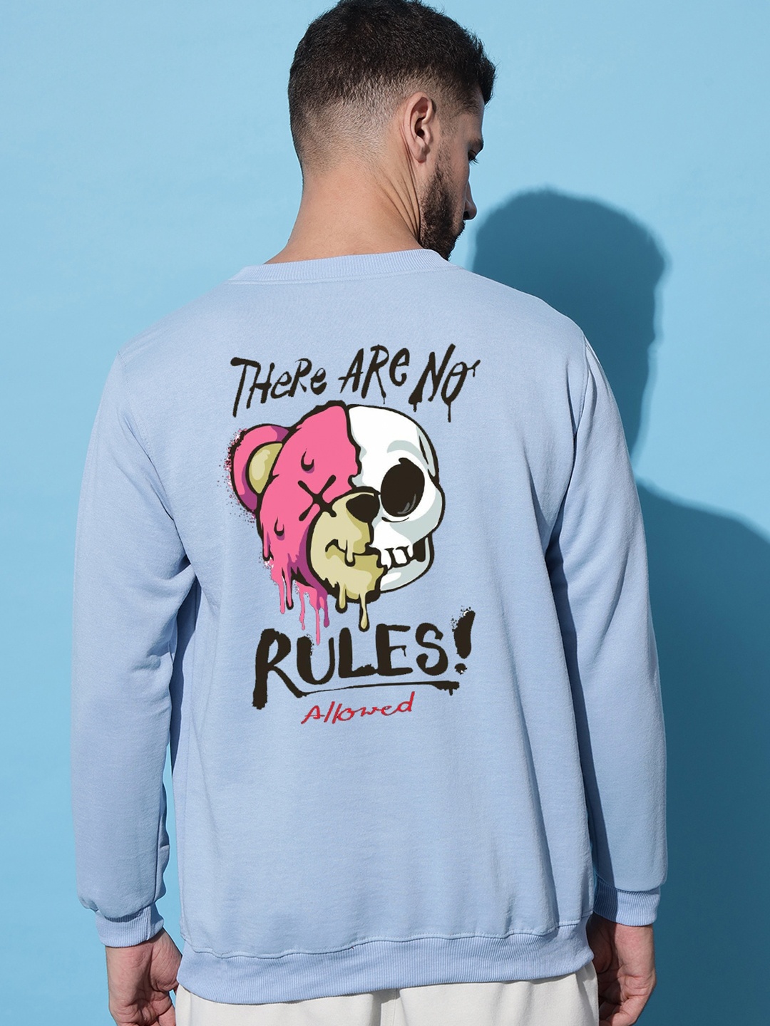 

Imsa Moda Graphic Printed Sweatshirt, Blue