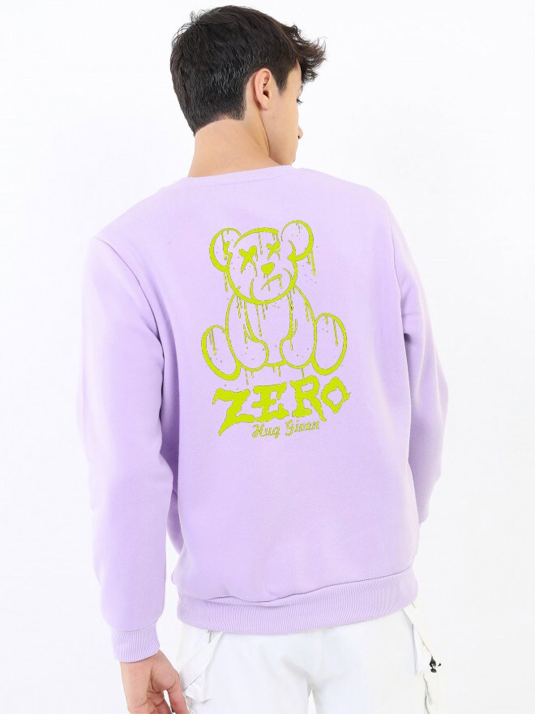 

Imsa Moda Graphic Printed Fleece Sweatshirt, Lavender