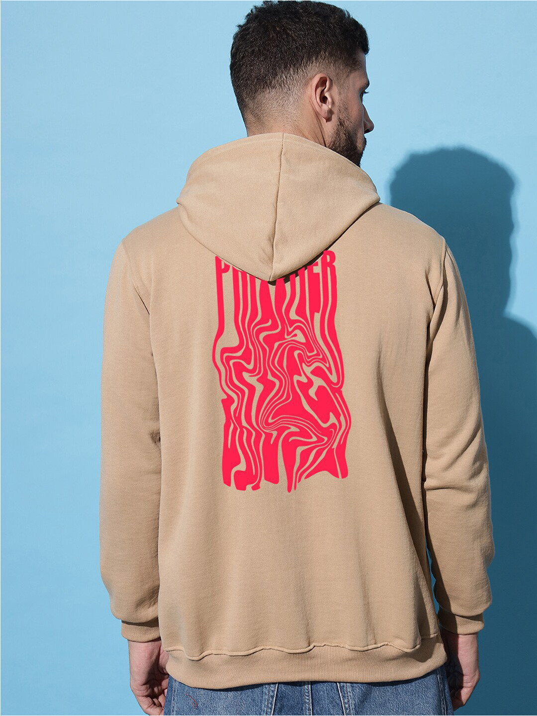 

Imsa Moda Men Beige Hooded Sweatshirt