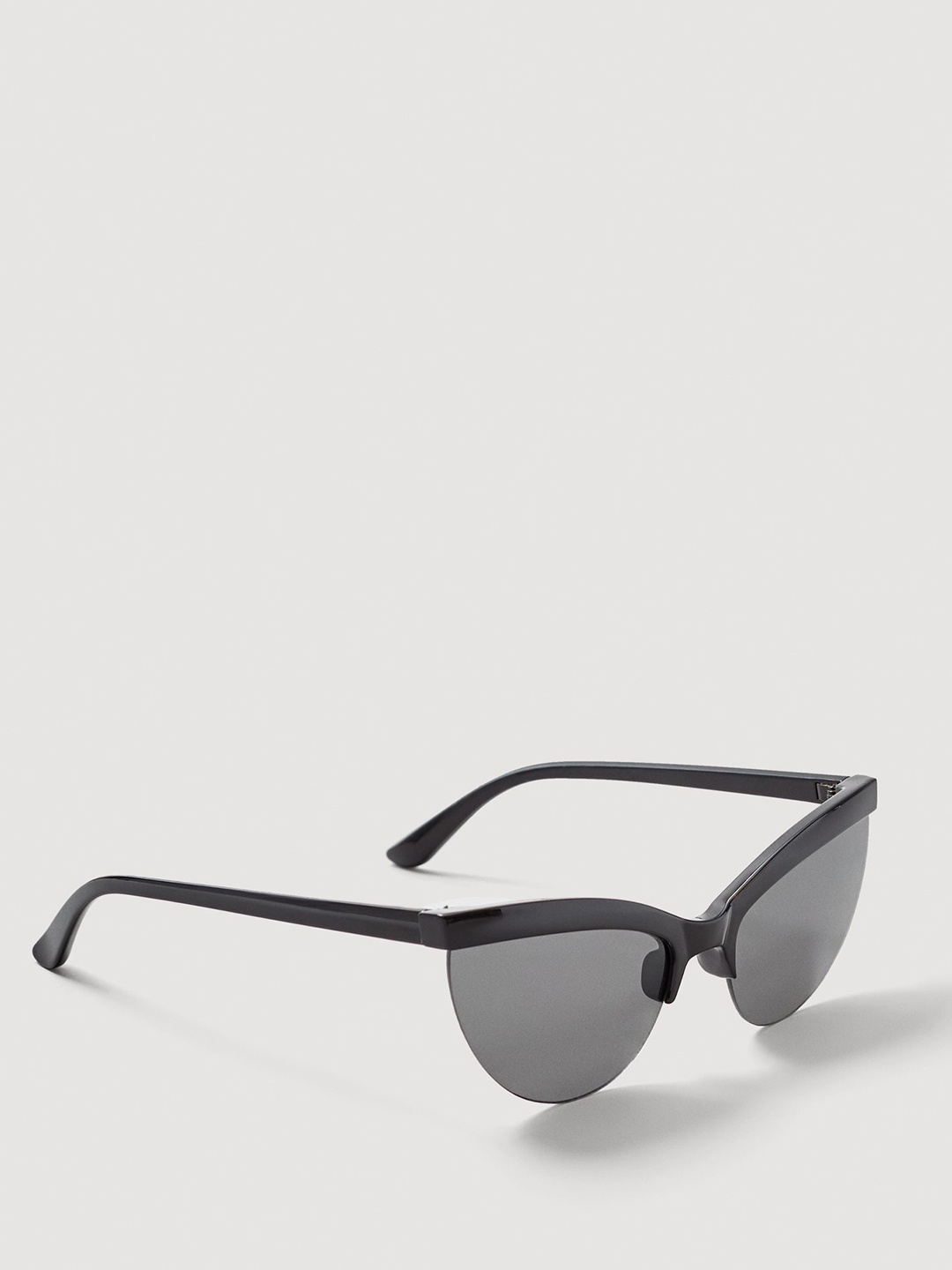 

MANGO Women Half-Rim Cateye Sunglasses 23075004-99, Grey