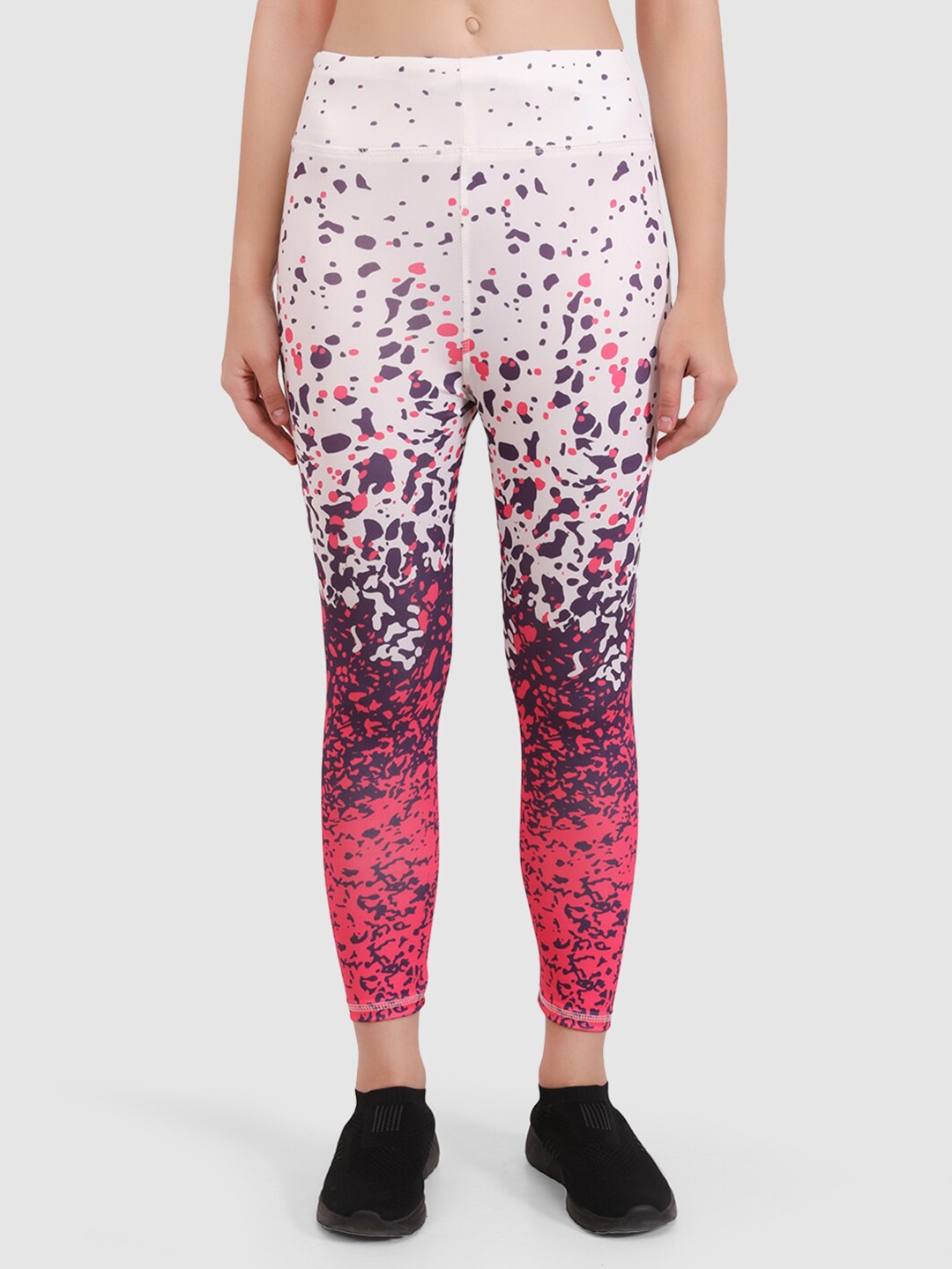 

BRACHY Printed Dry Fit Skinny Fit Tights, White