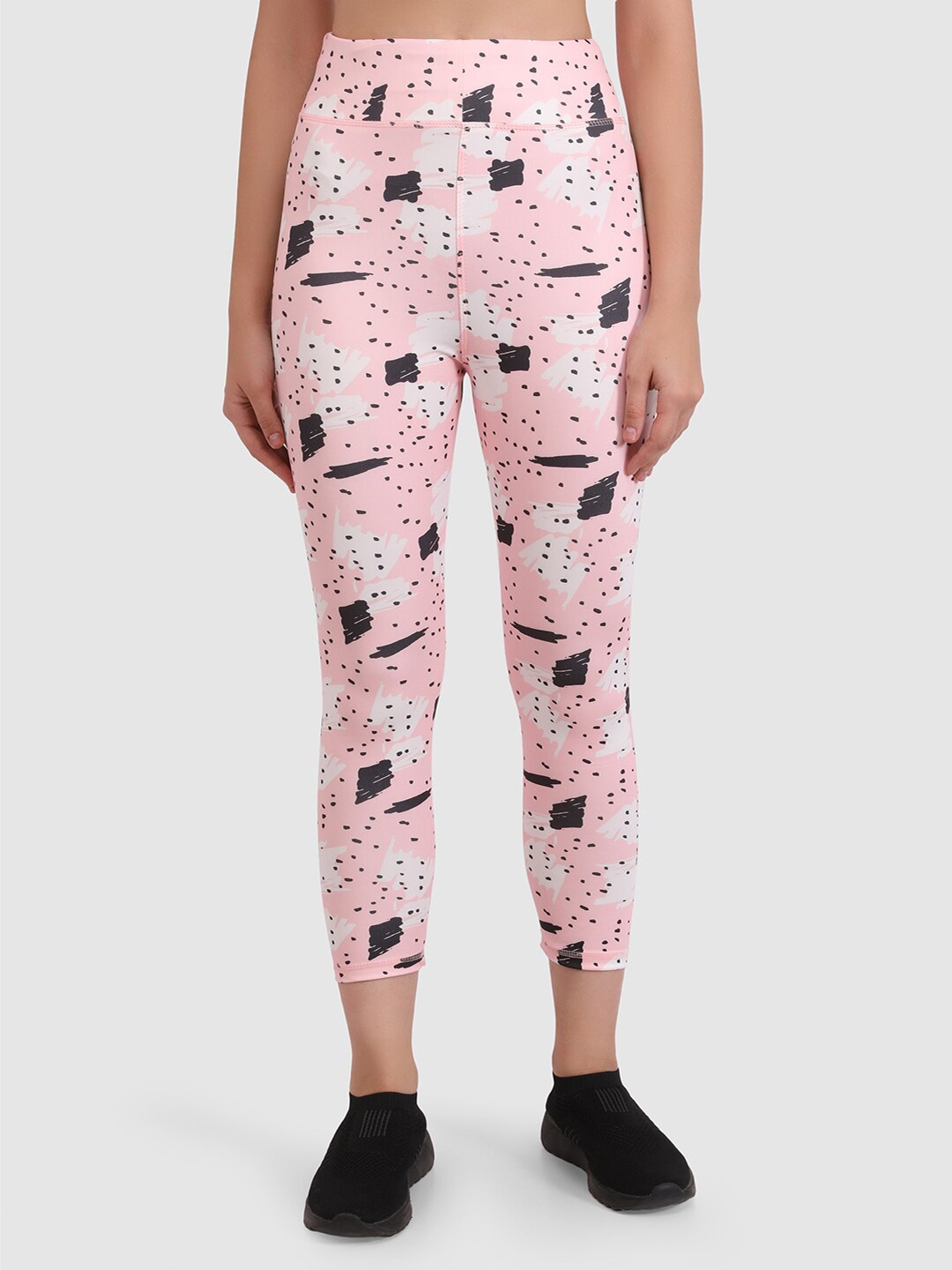 

BRACHY Printed Dry Fit Sports Tights, Pink