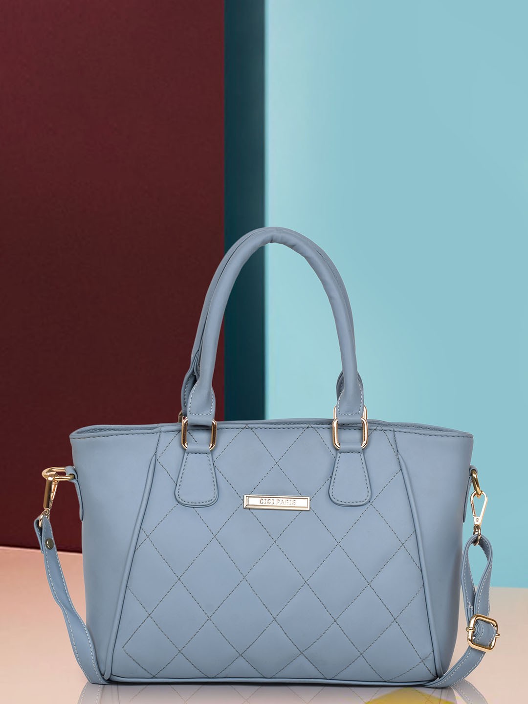 

YOYOWING Structured Handheld Bag with Quilted, Blue