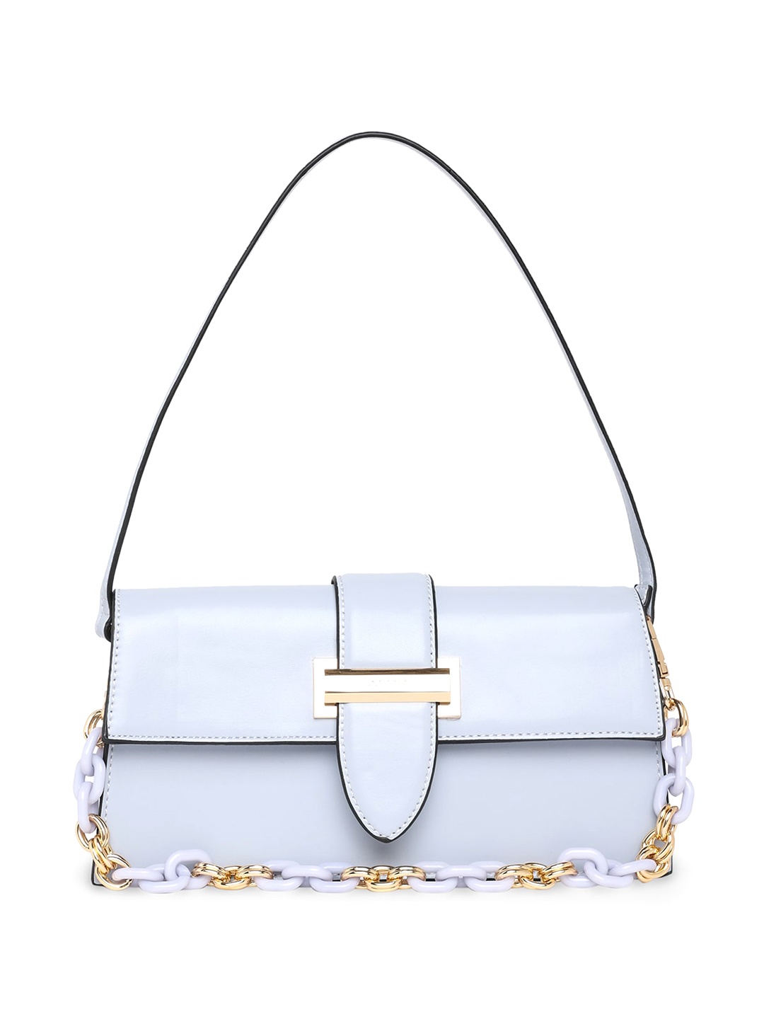 

ALDO Structured Handheld Bag With Buckle Detail, Blue