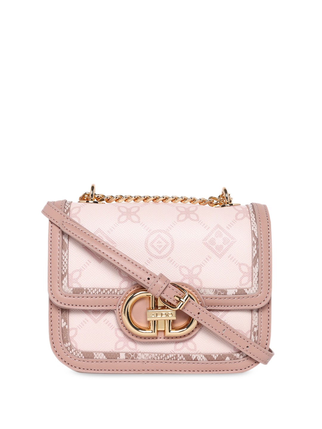 

ALDO Graphic Printed Structured Handheld Bag, Pink