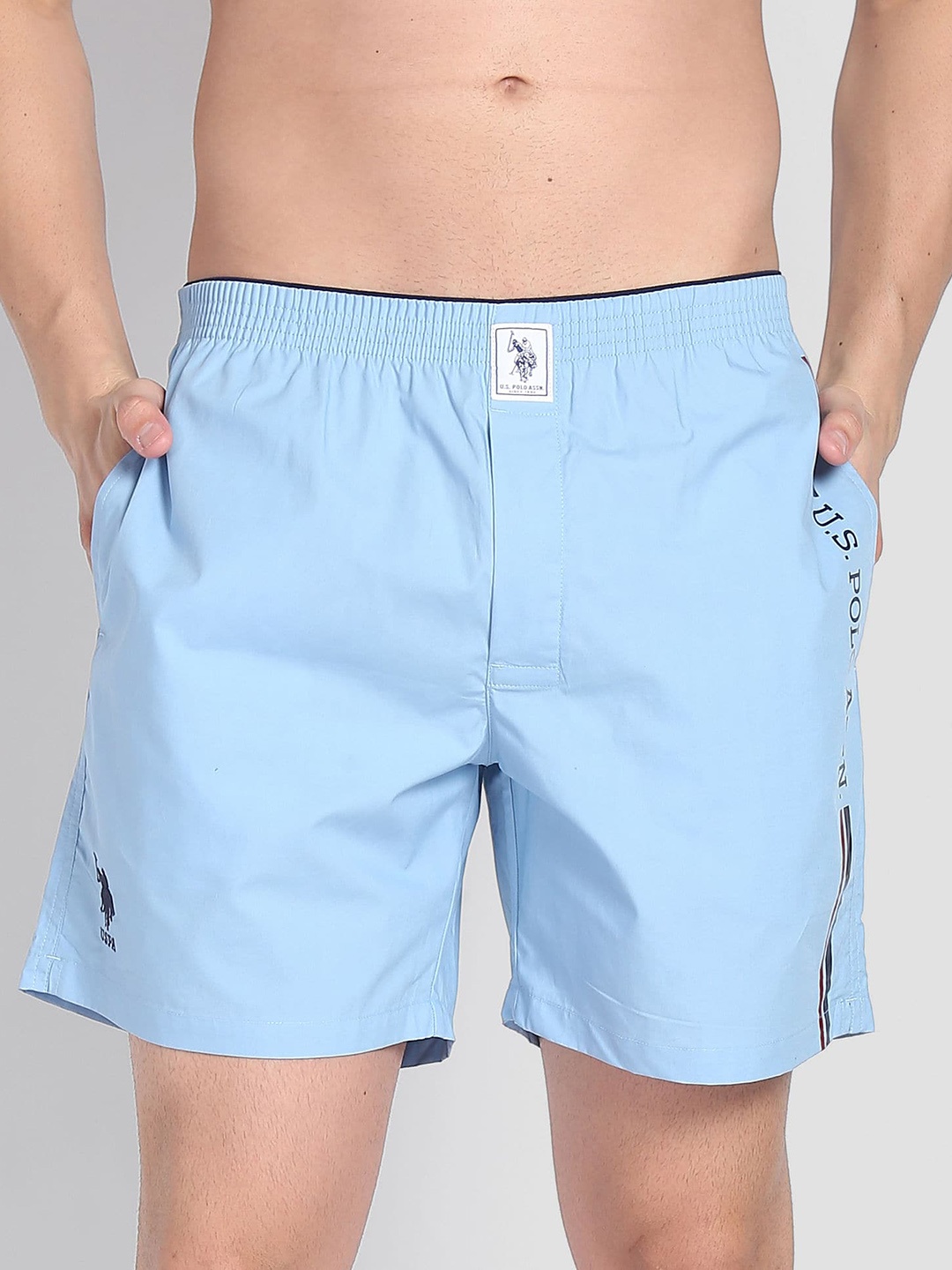 

U.S. Polo Assn. Pure Cotton Boxers IYAX-G01-PL, Blue