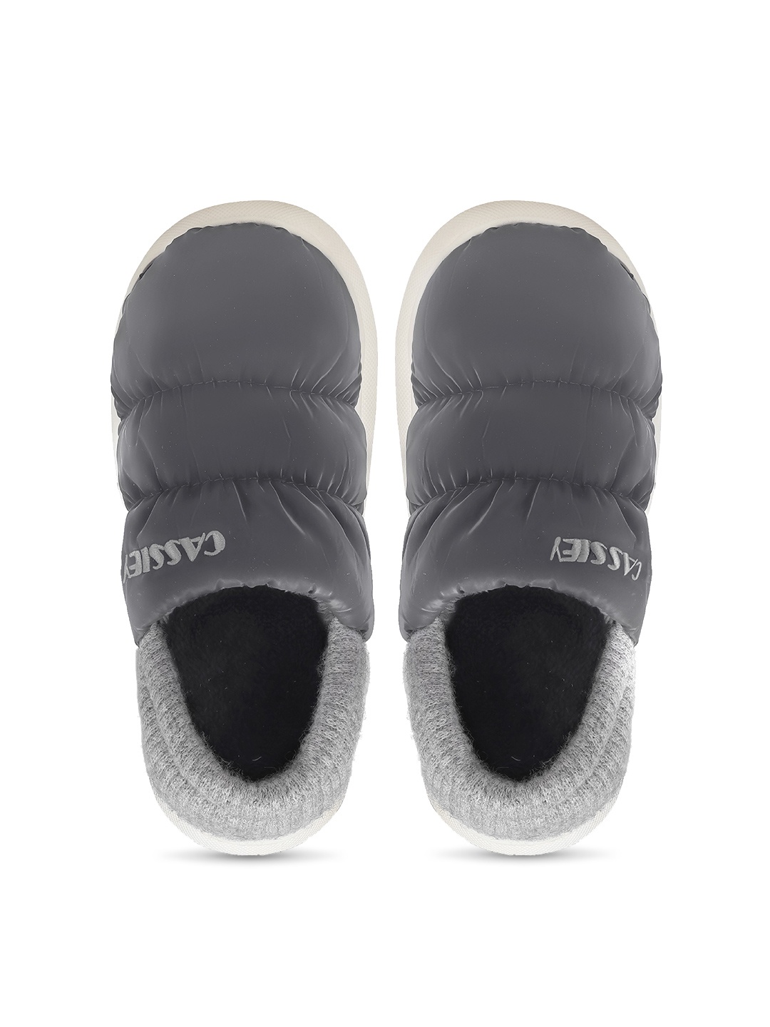 

CASSIEY Women Winter Warm Fur Room Slippers, Grey