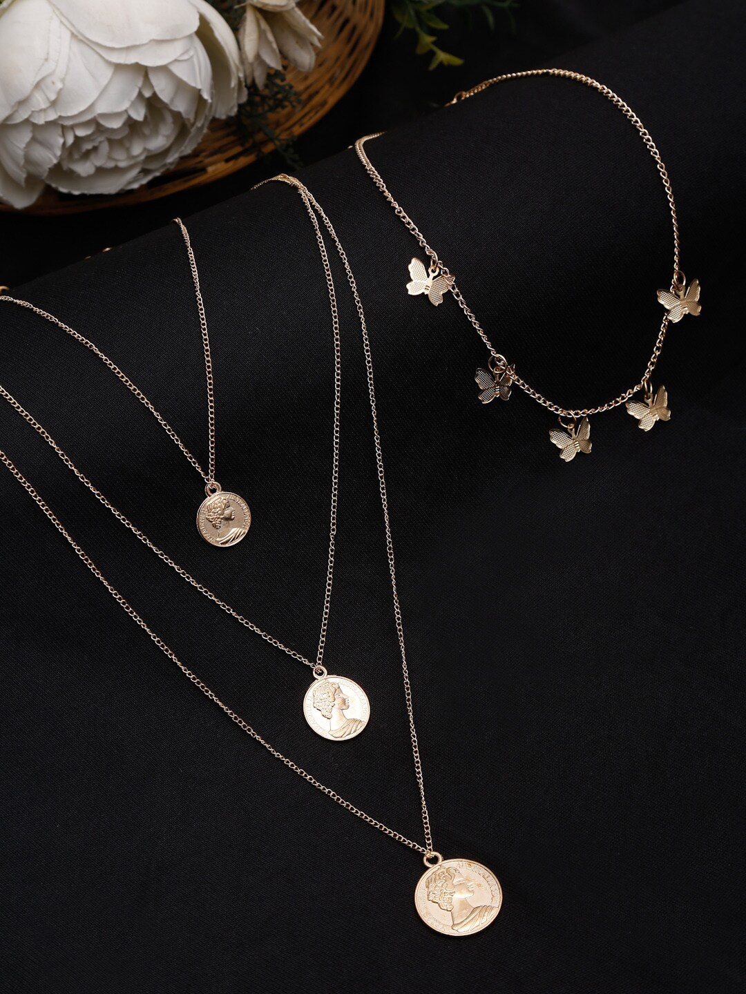 

DressBerry Set Of 2 Gold-Plated Chains