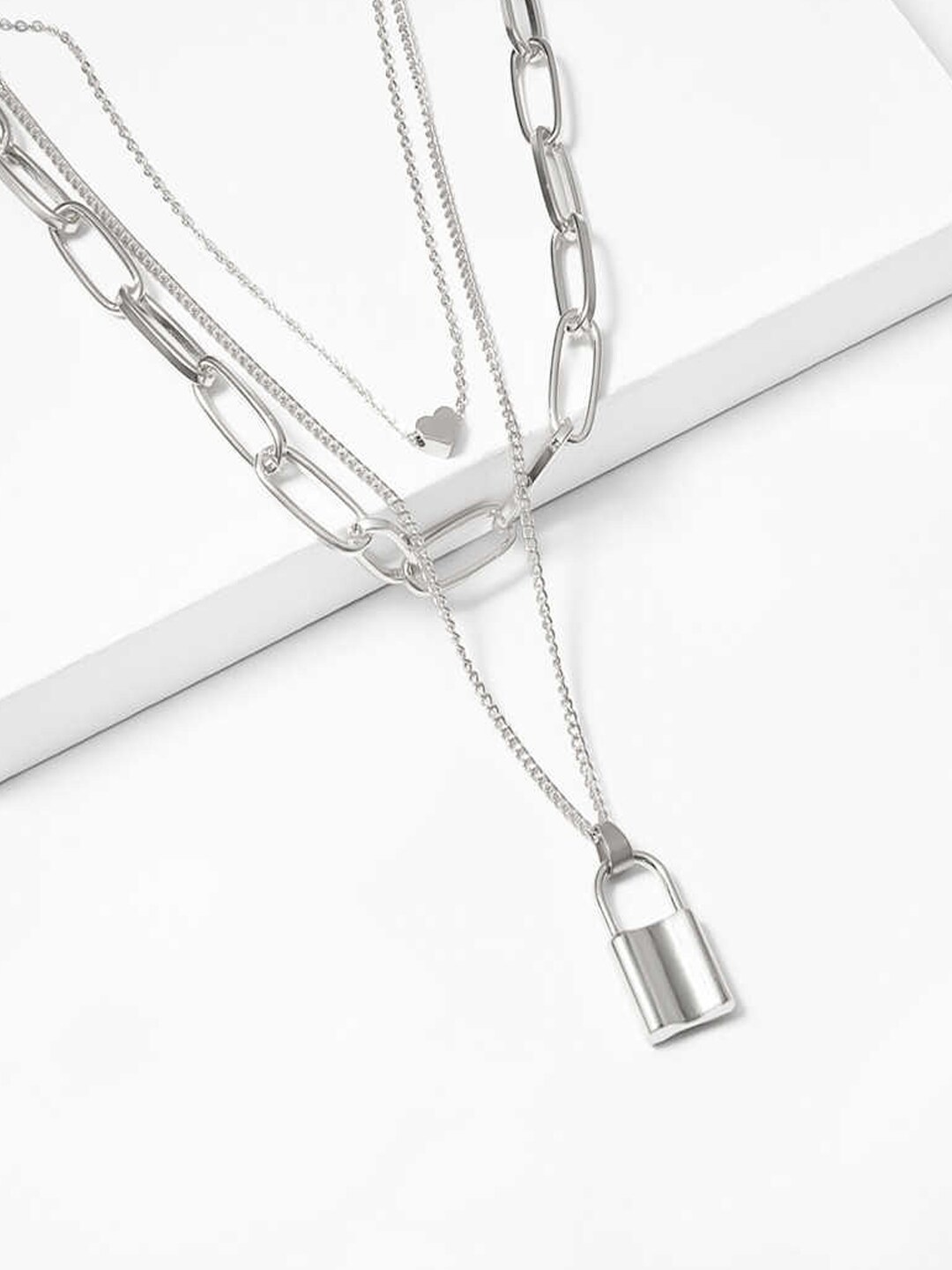 

DressBerry Silver-Plated Layered Necklace