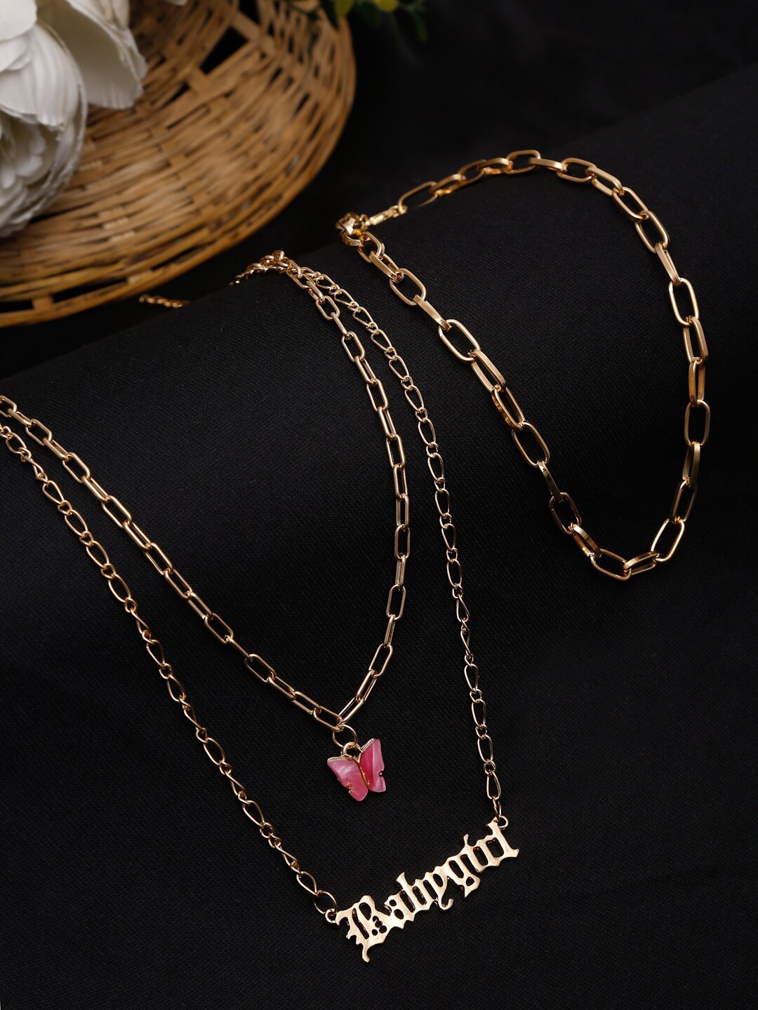 

DressBerry Set of 2 Gold Plated Chain
