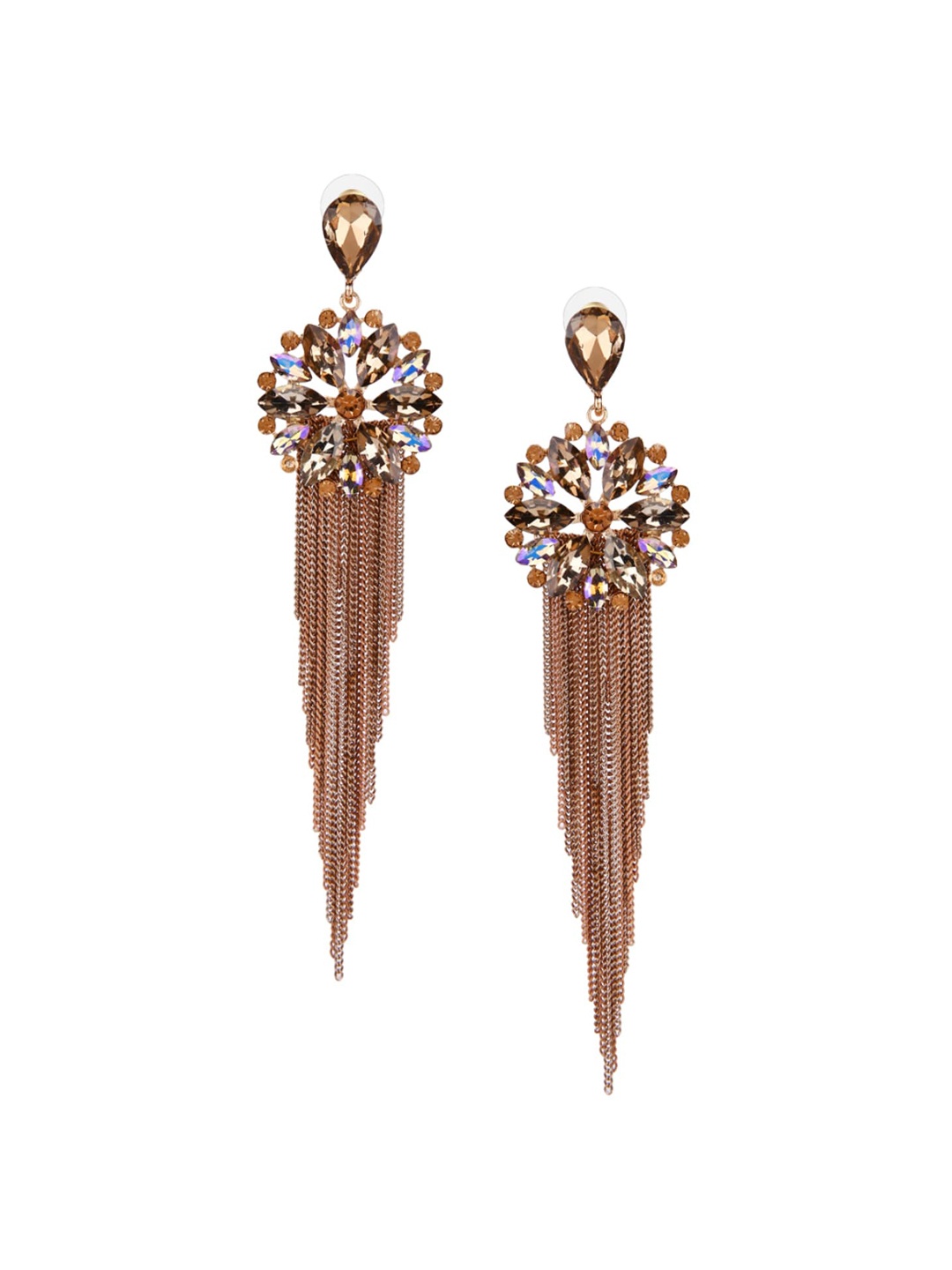 

DressBerry Gold-Plated Contemporary Drop Earrings
