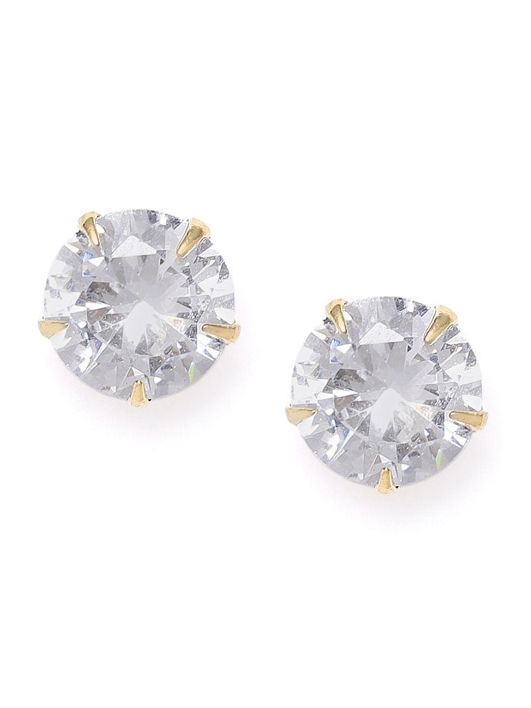 

DressBerry Gold-Plated Contemporary Studs Earrings