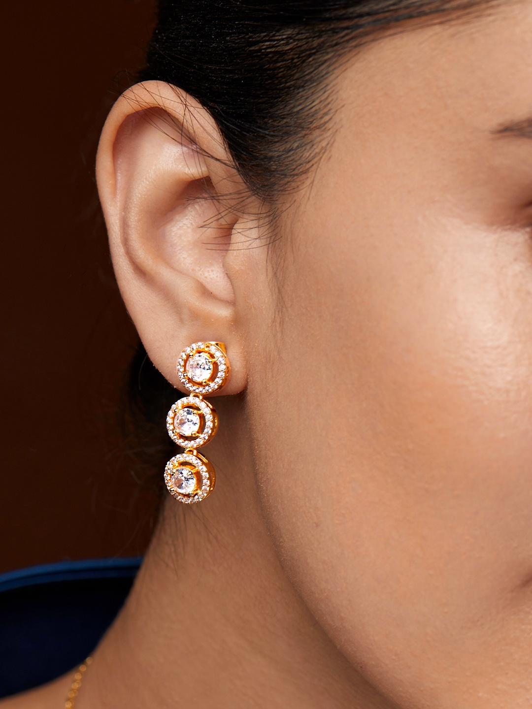 

MINUTIAE Gold Plated Drop Earrings