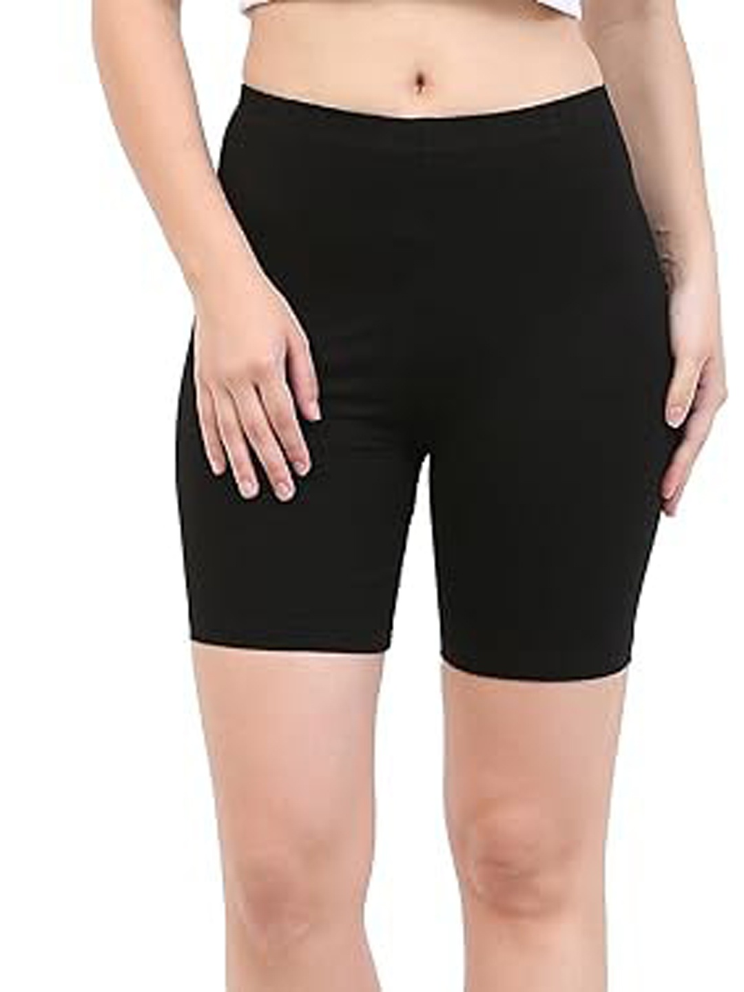 

BRACHY Women Skinny Fit Sports Shorts, Black