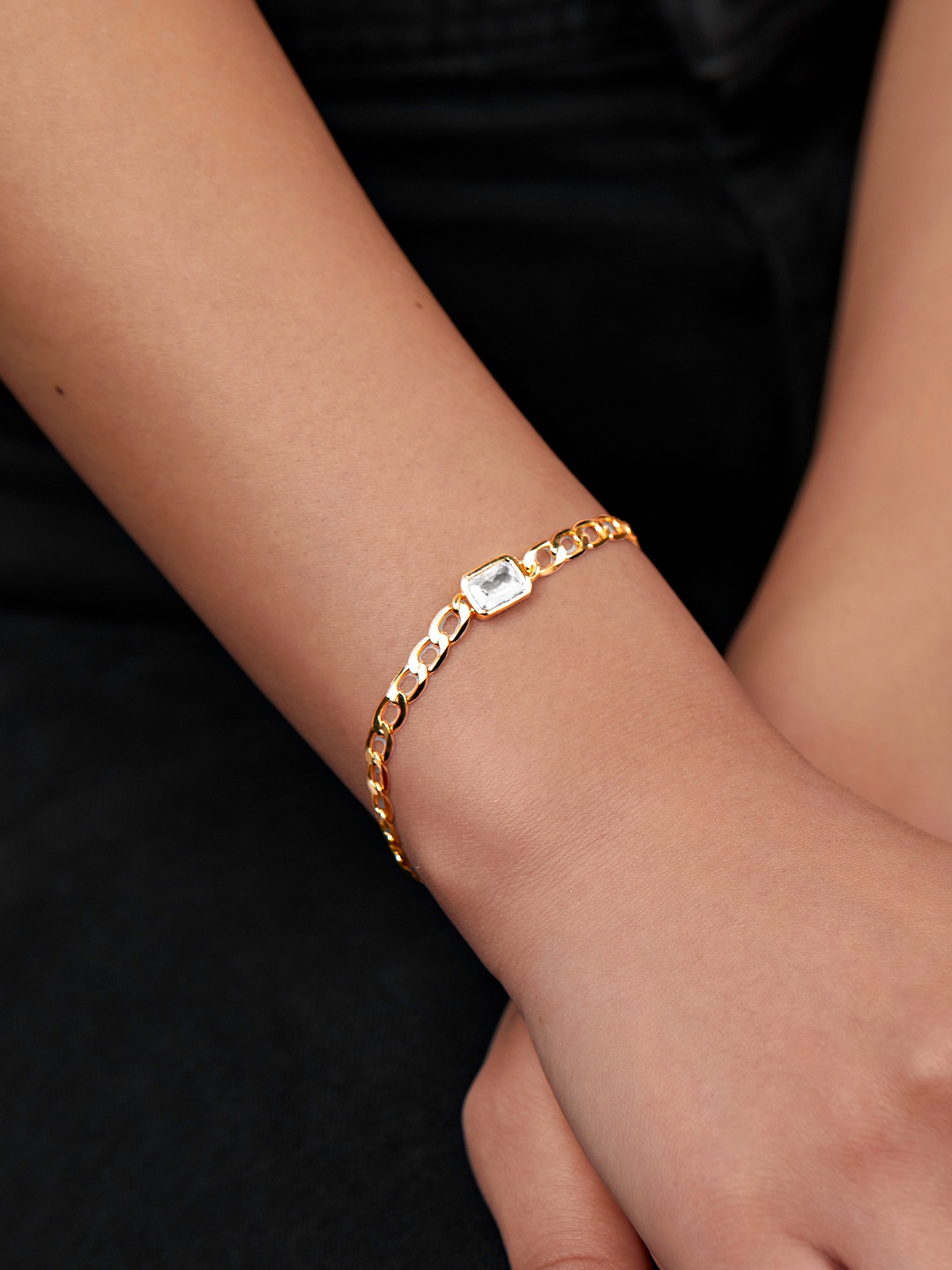 

MINUTIAE Brass Gold-Plated Link Bracelet