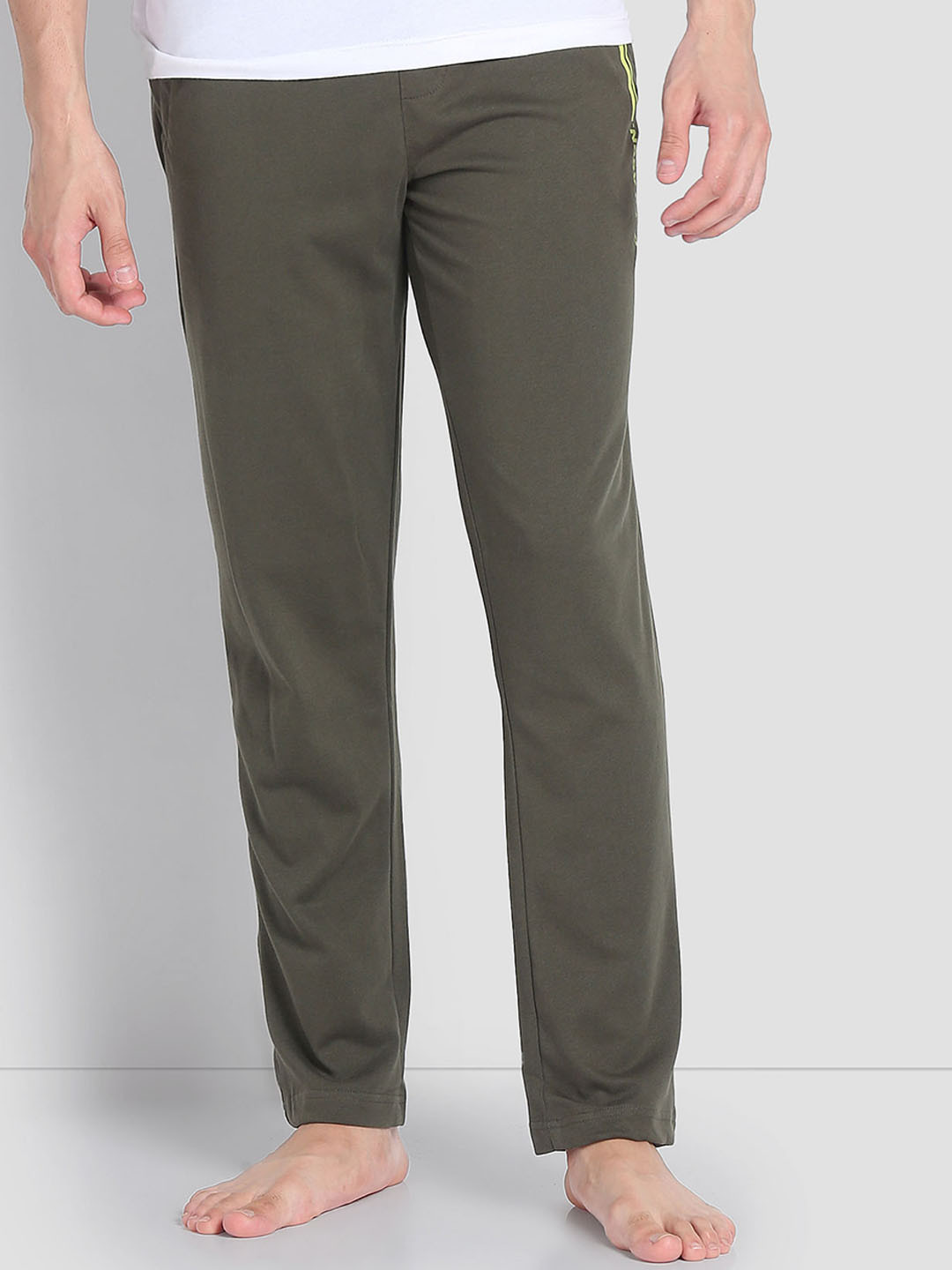 

U.S. Polo Assn. Men Mid-Rise Mid Rise LR004 Lounge Track Pants, Olive