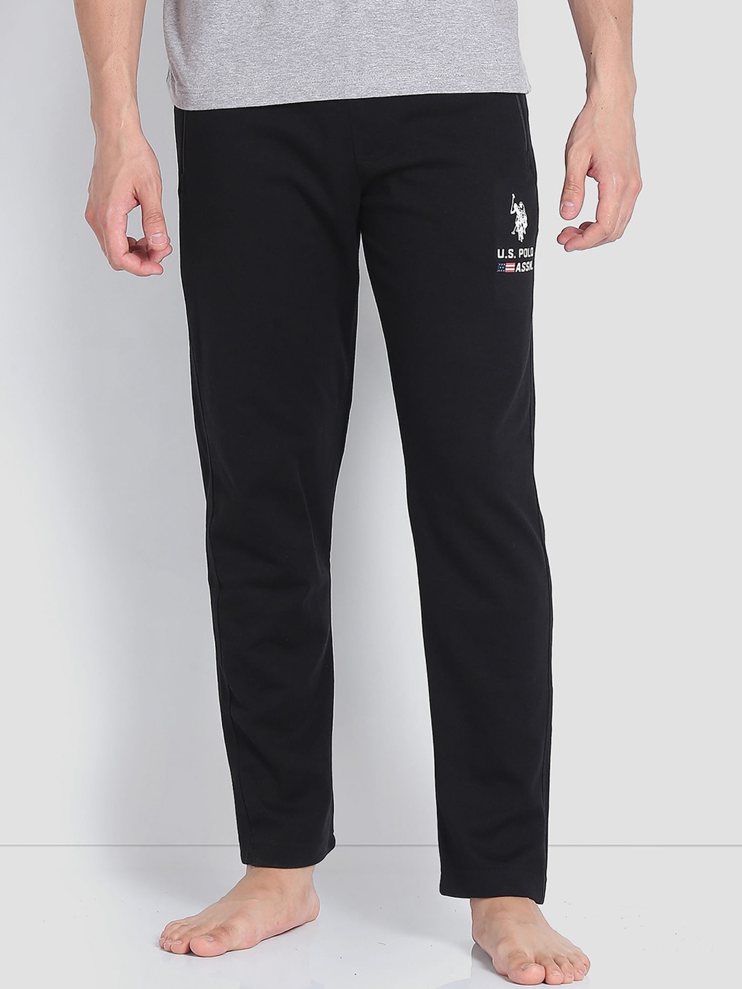 

U.S. Polo Assn. Men Mid-Rise Lounge Pants, Black