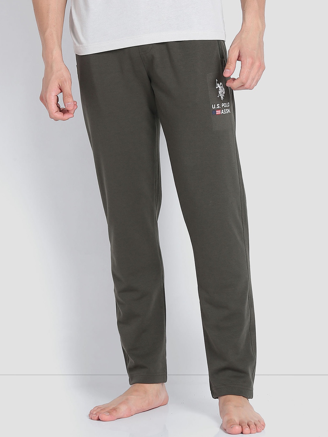 

U.S. Polo Assn. Men Mid-Rise LR006 Lounge Pants, Olive